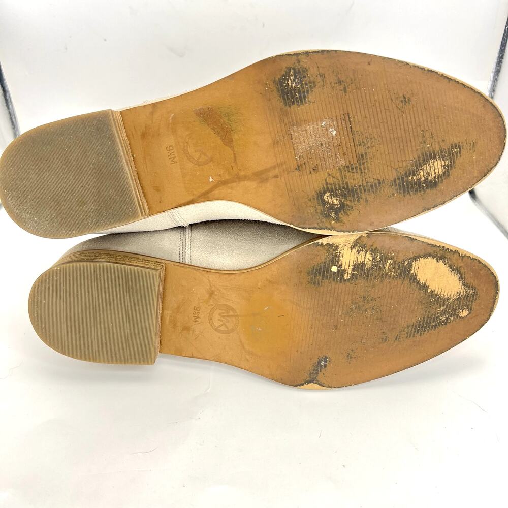 MICHAEL Michael Kors Sunny Bootie Natural Suede Laser Cut Western Boot 9.5 - Picture 8 of 11